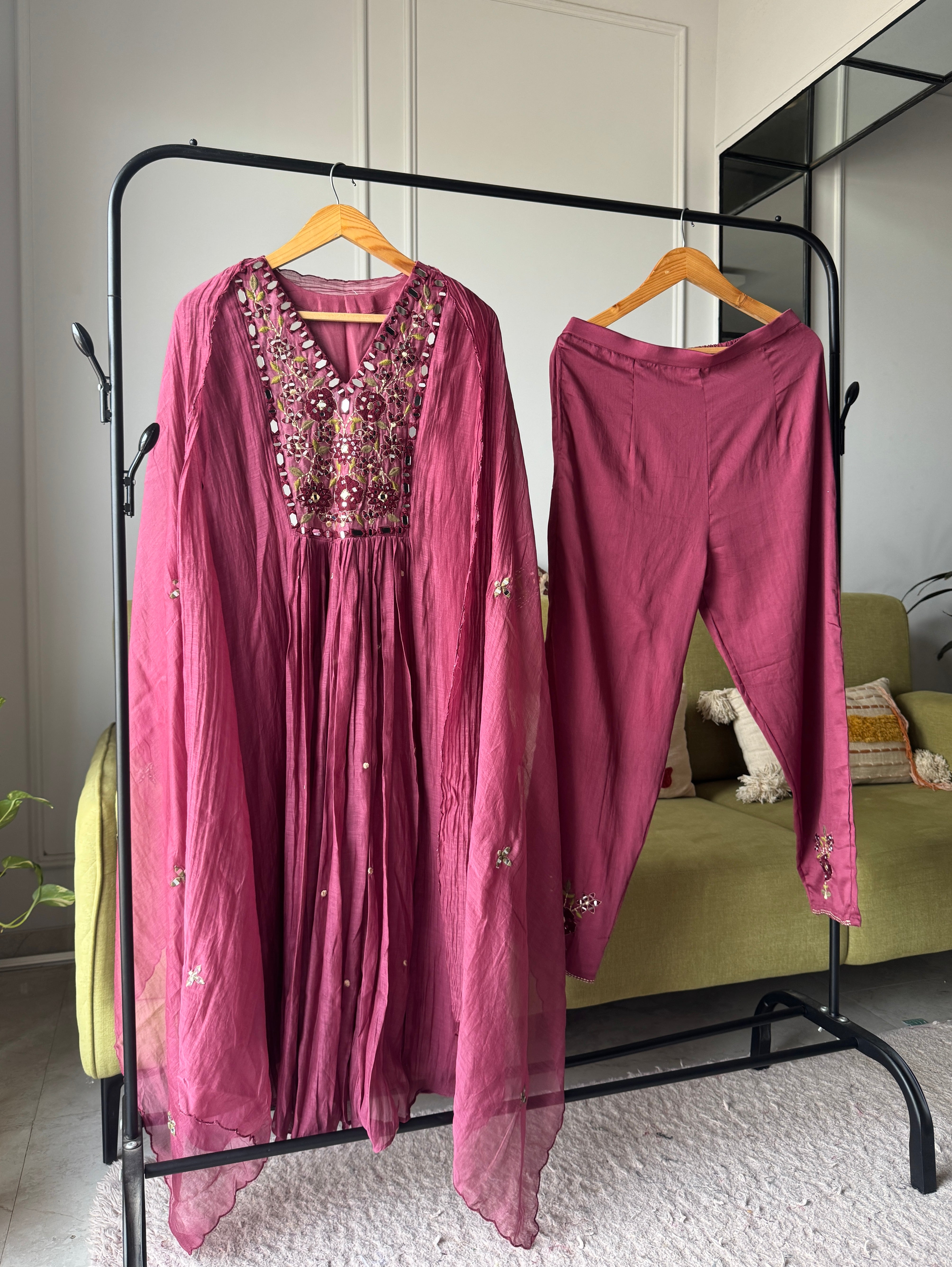 Yashoda Mirror Embroided Dress