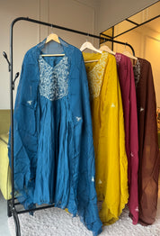 Khushi Pure Mul Chanderi Embroided Set