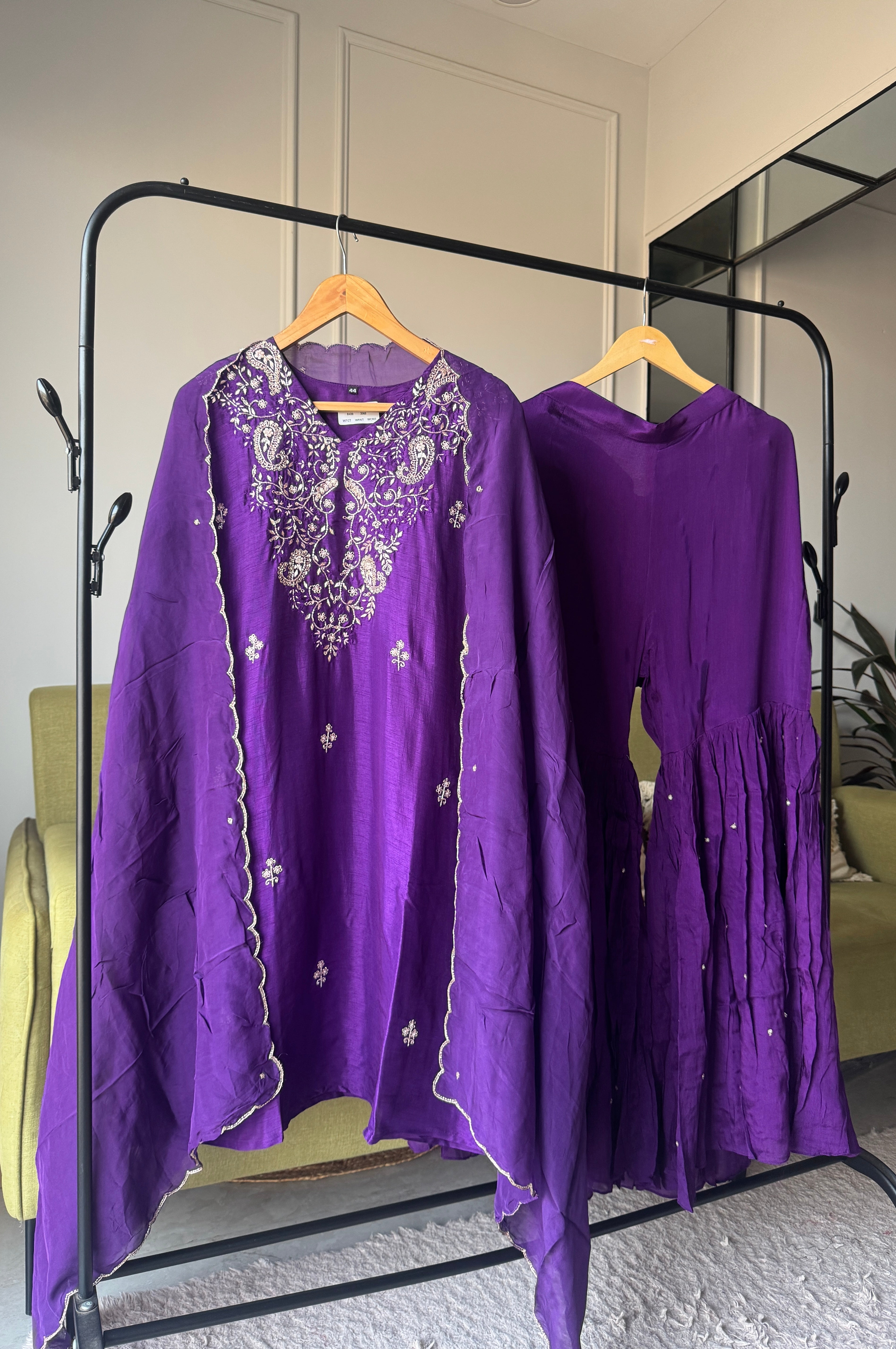 Ruhi Hand Work Sharara Dress(Make To Order)