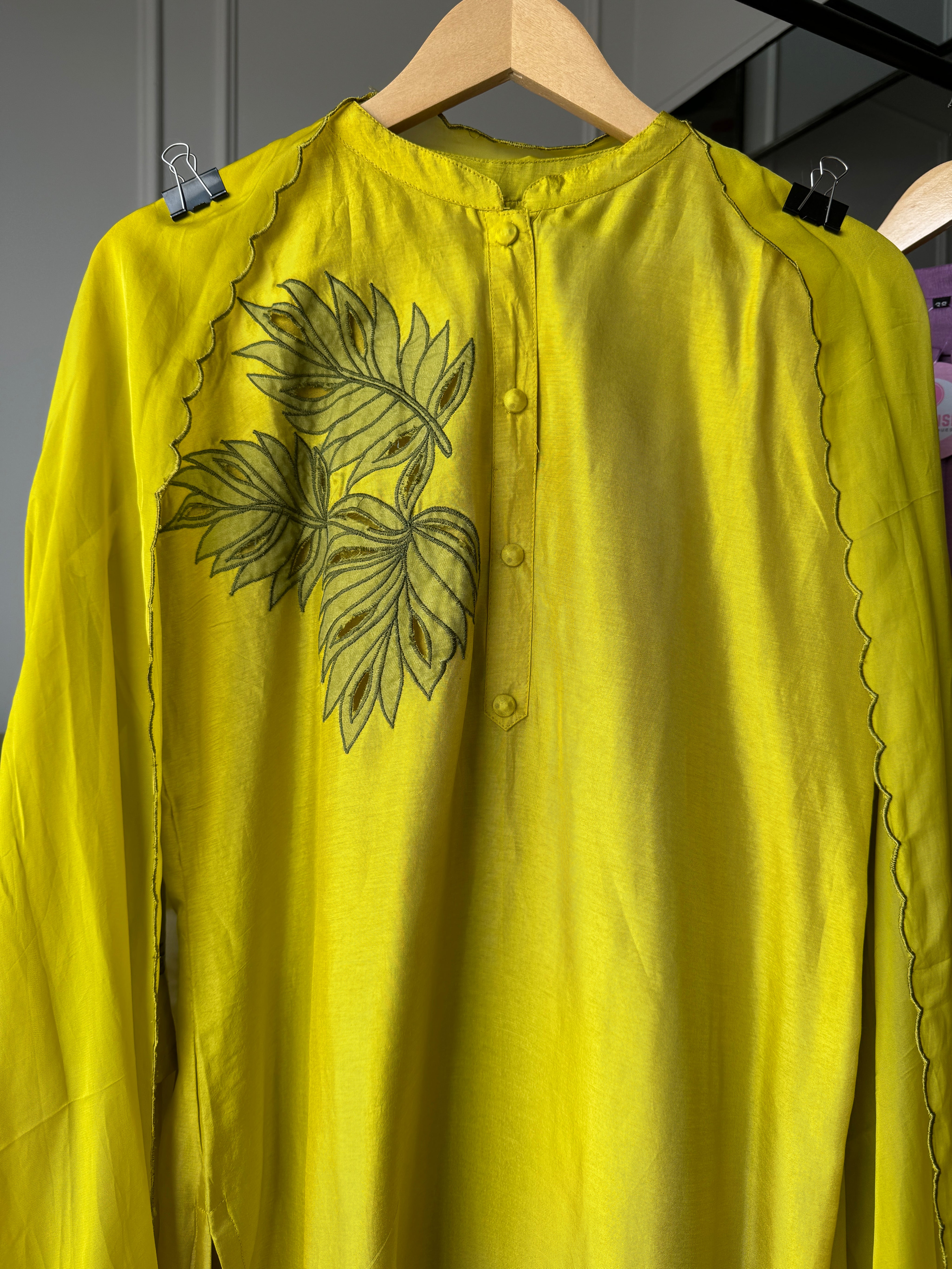 Floral Cutwork Suit Set (611)