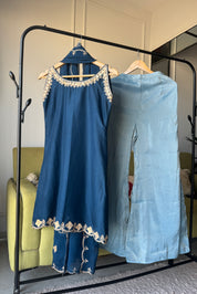 Aisha halter neck short kurta with pants