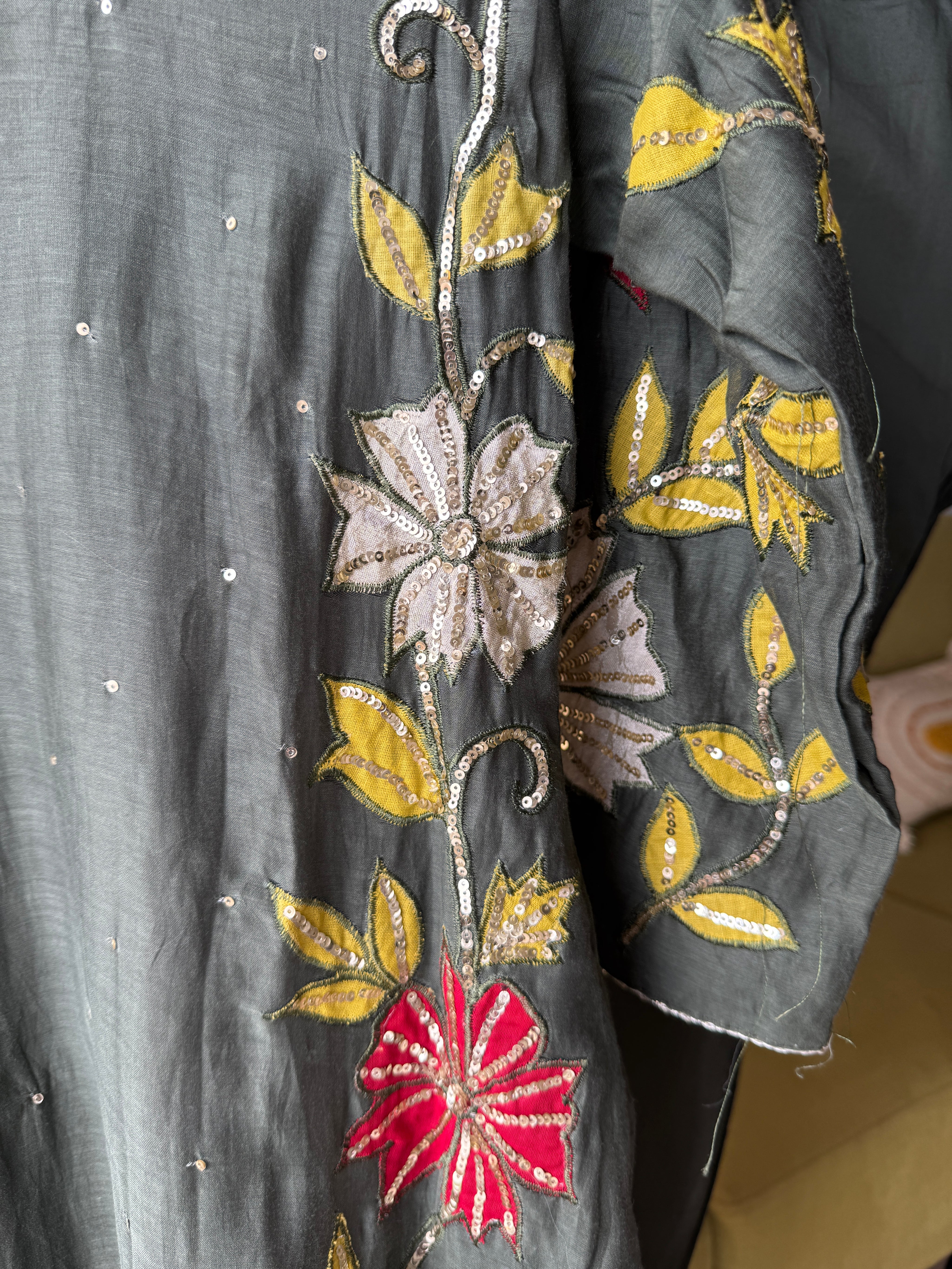 Bhavana Mul Chanderi Patchwork Dress