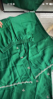 Shivangi short kurta with plazzo pants and dupatta (Make to Order)