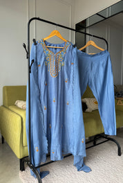 Shilpa Embroided Mul Chanderi Dress