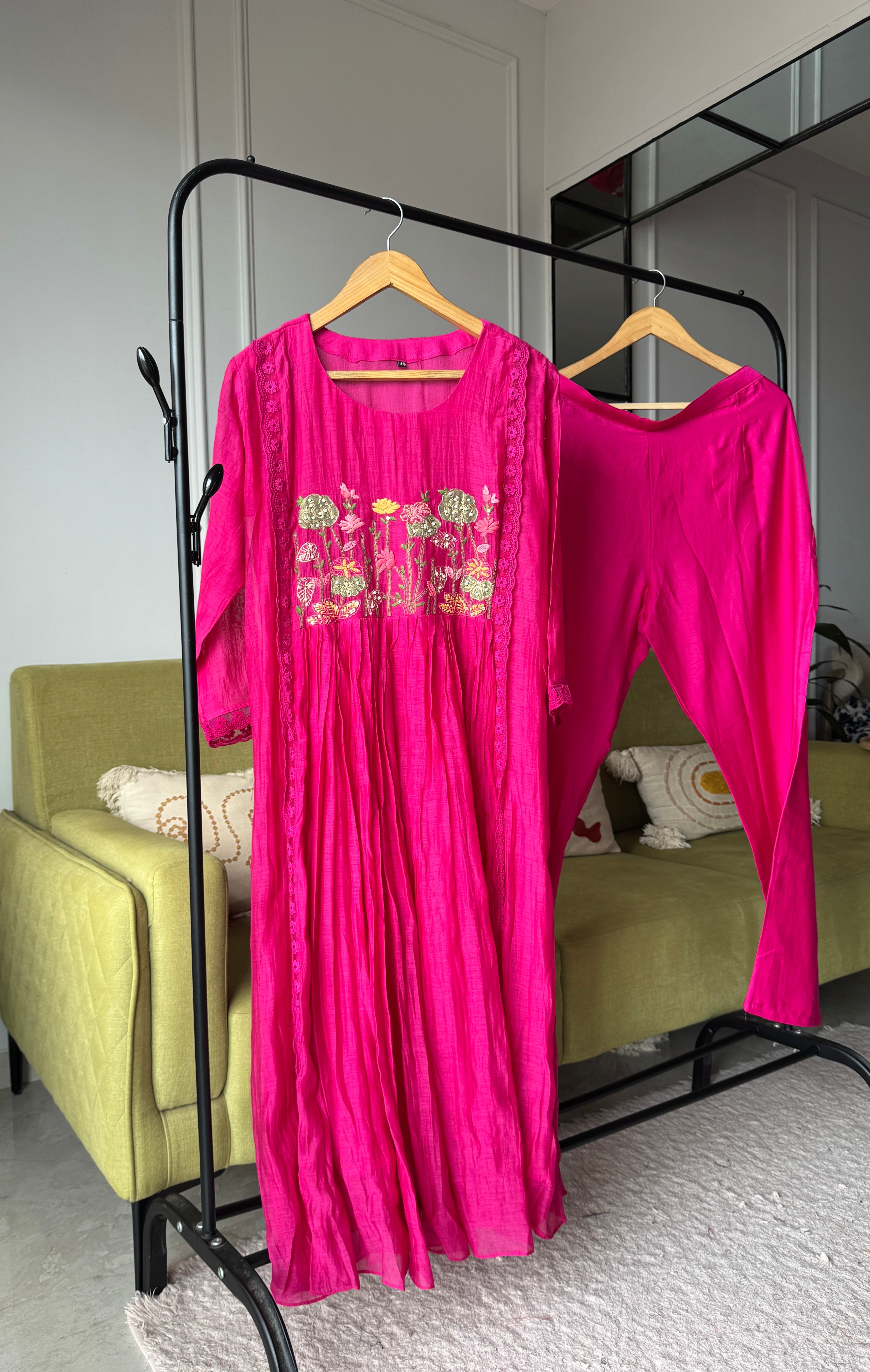 Gayatri Mul Chanderi Handwork Dress