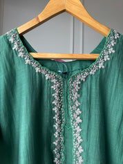 Megha Mul Chanderi Embroided Dress(Make to Order 12 days)