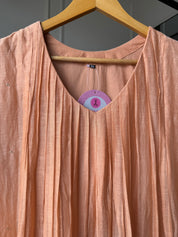 Priyanka Mul Chanderi Pleated Handwork Dress