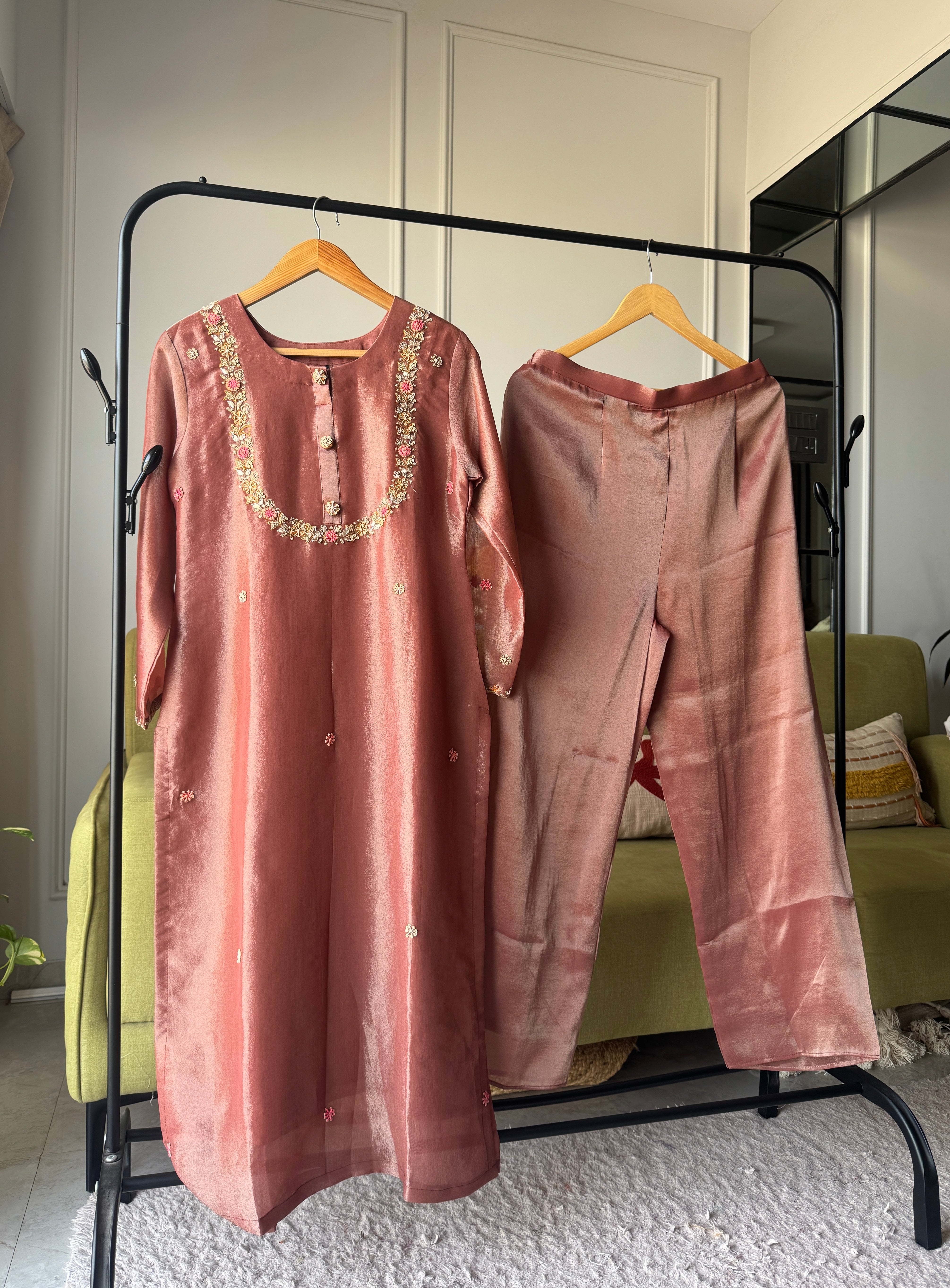 Sakshi tissue silk dress