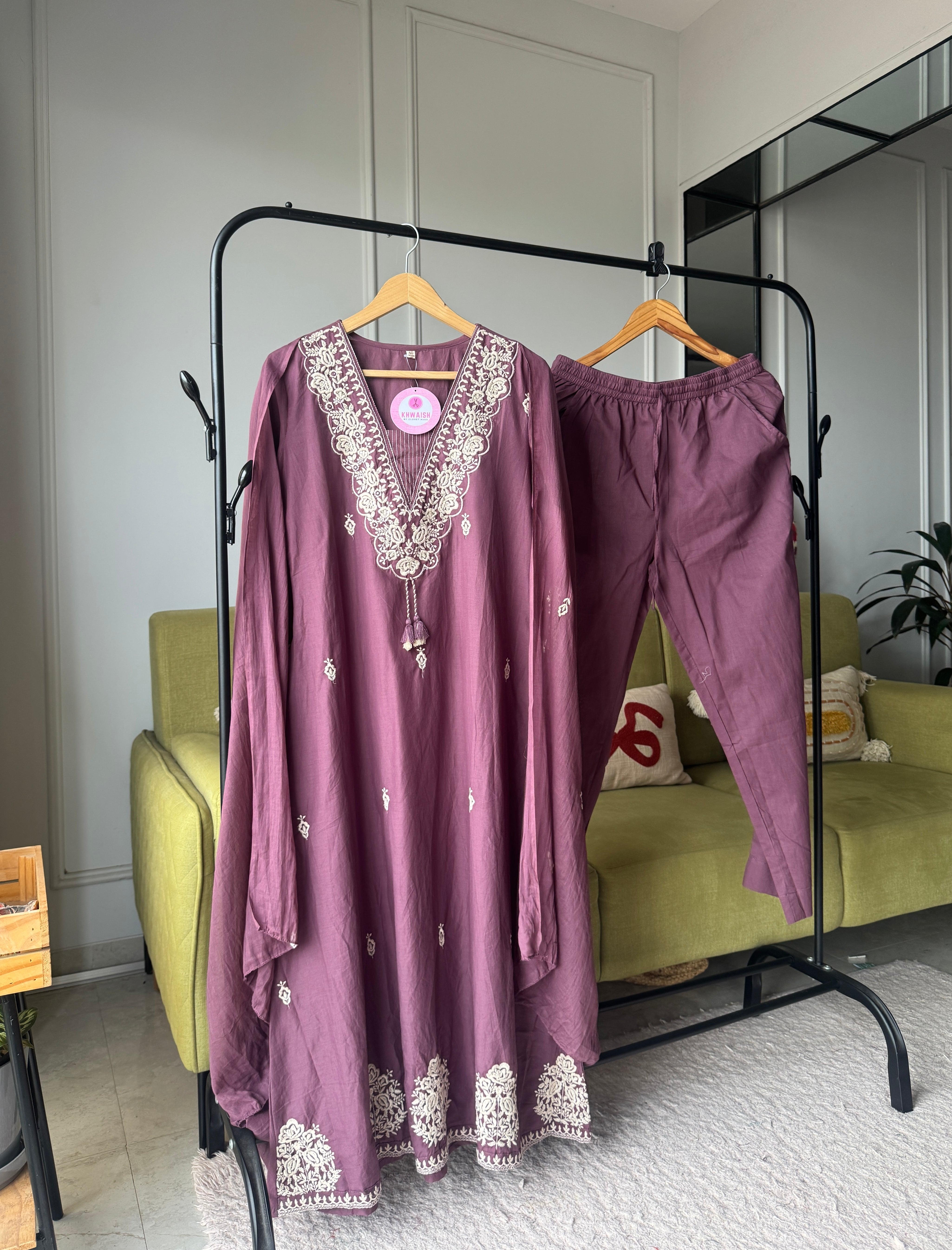 Kimaya Embroided Cotton Dress