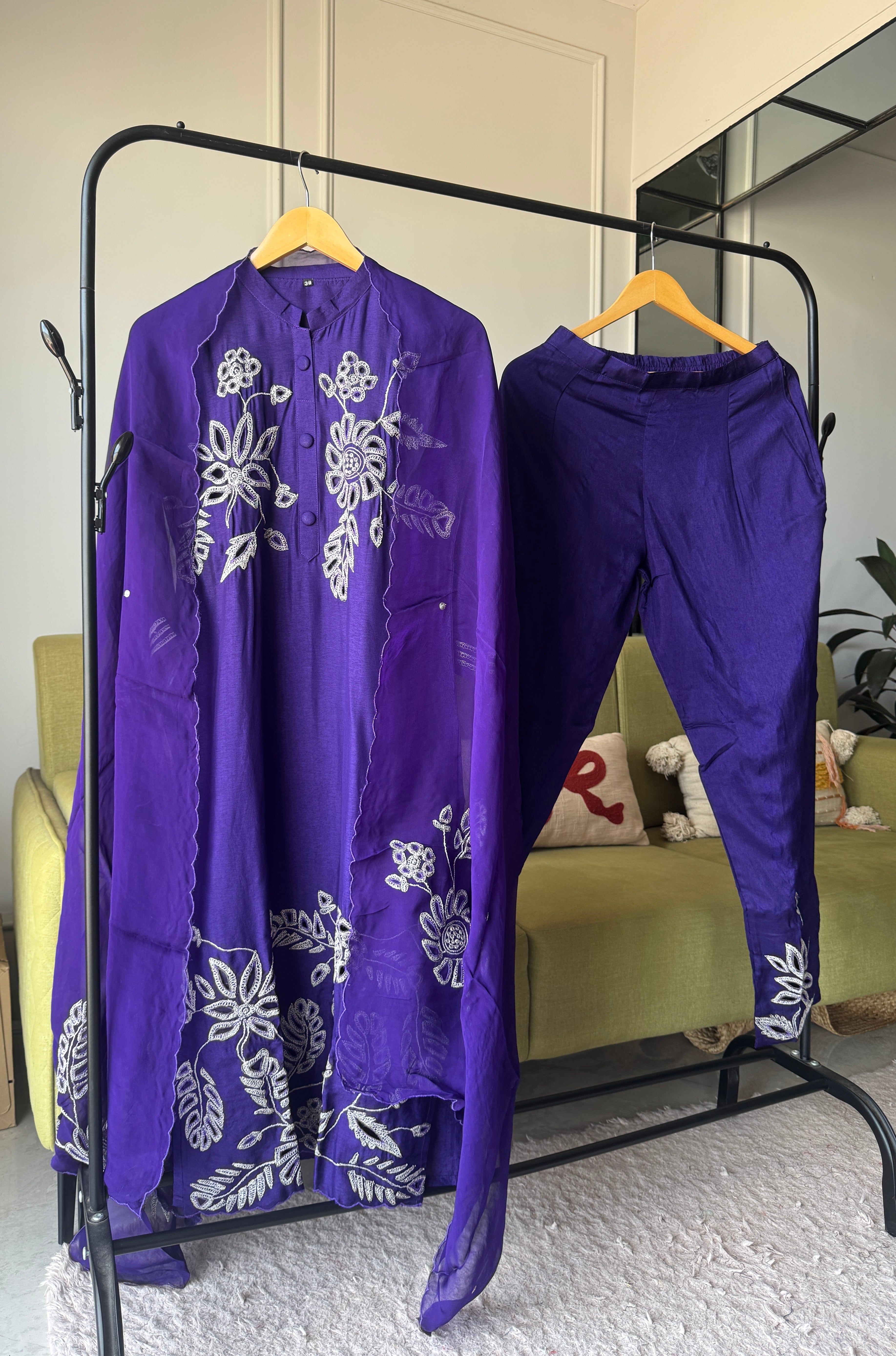 Brinda Embroided Set(Make to Order)