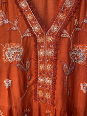 Kusum Cotton Embroided Dress