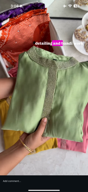 Siddhi Kard Dana Work Mul Chanderi Coord Set