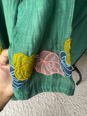 Megha Mul Chanderi Embroided Dress(Make to Order 12 days)