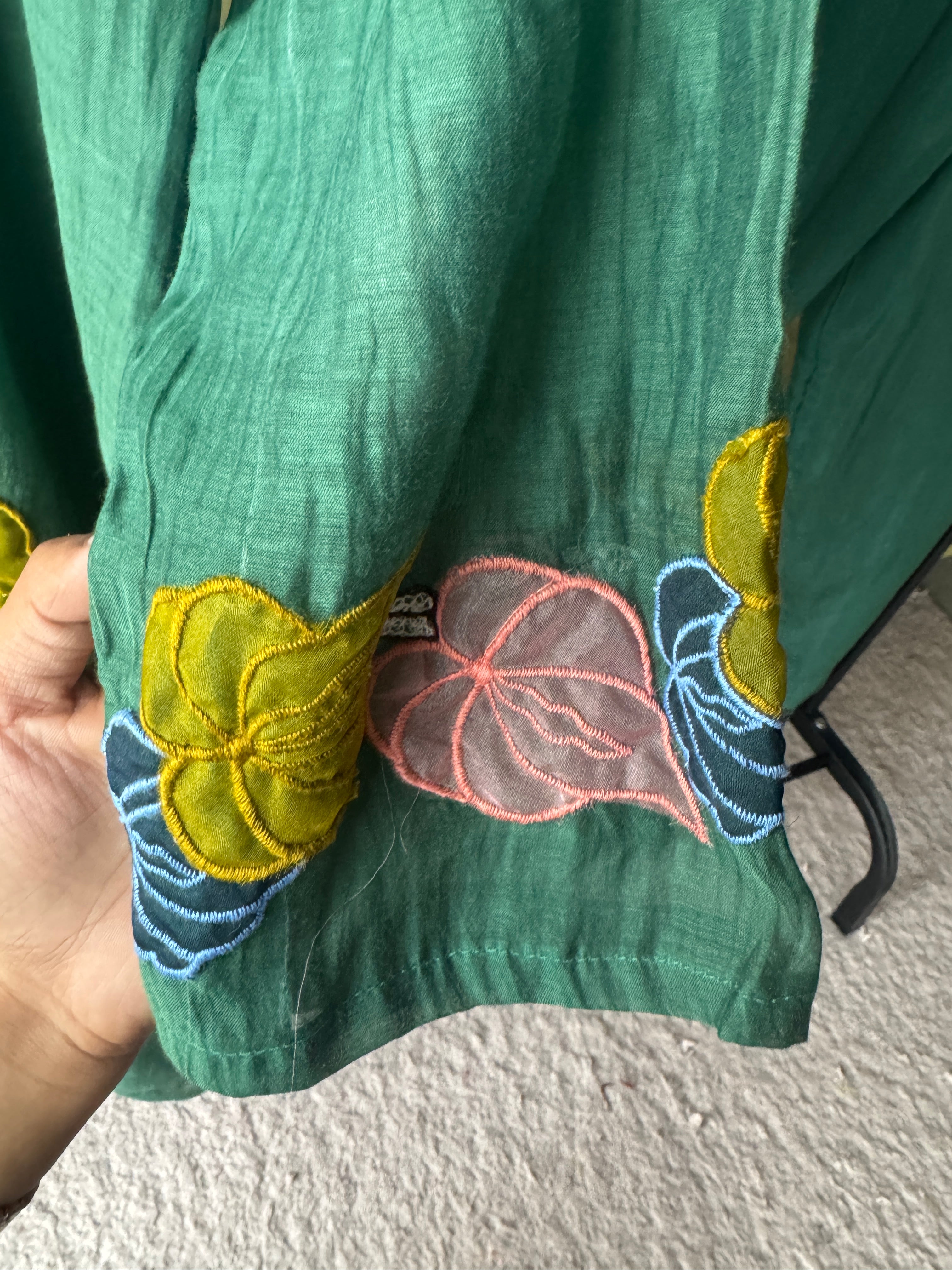 Megha Mul Chanderi Embroided Dress(Make to Order 12 days)