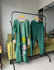 Megha Mul Chanderi Embroided Dress(Make to Order 12 days)