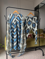 Meghana Aztec print dress