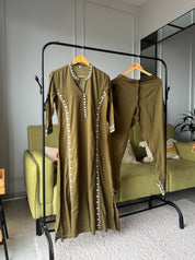 Smital Embroided Side Cut Dress