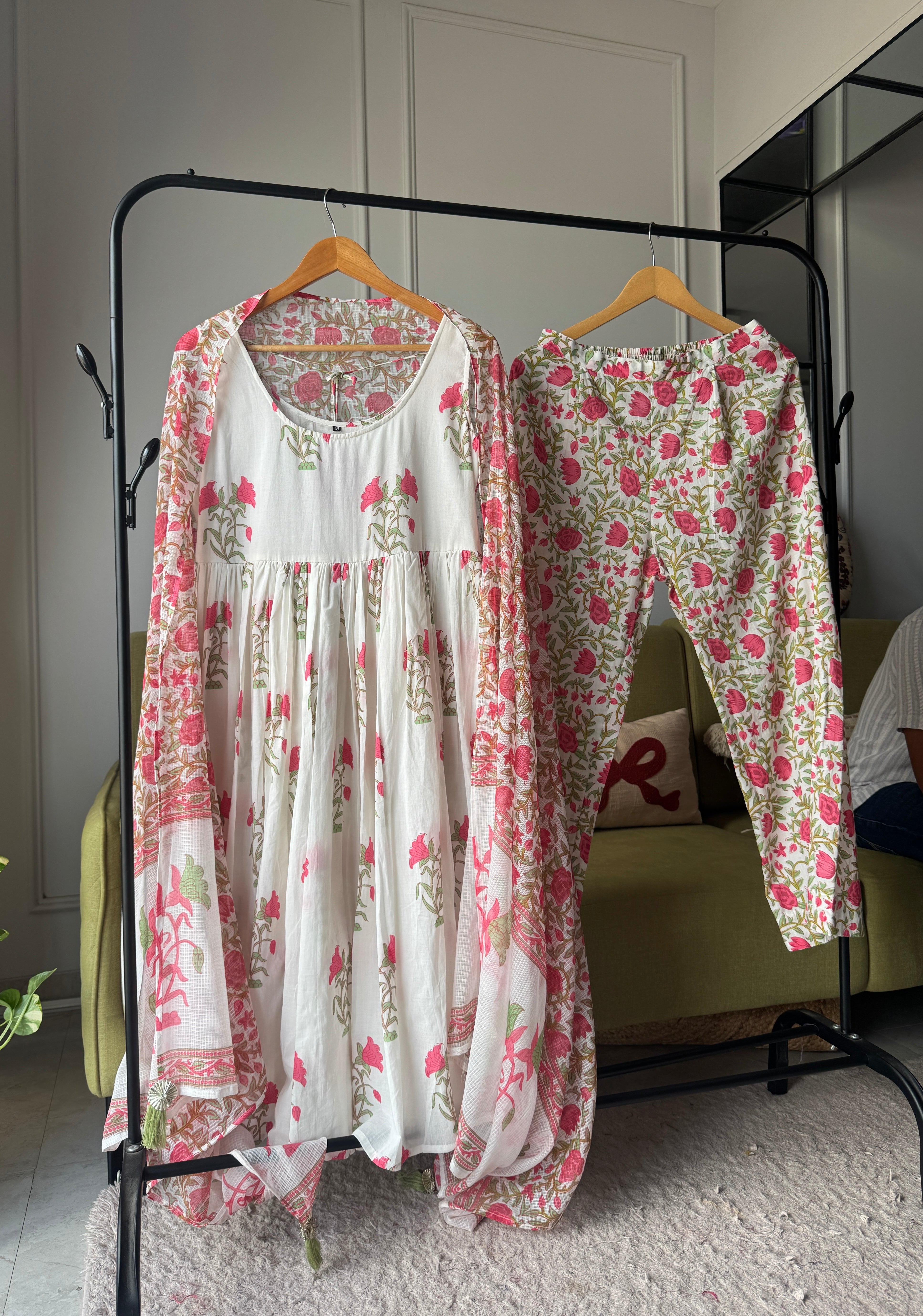 Surbhi Block Print Anarkali Dress