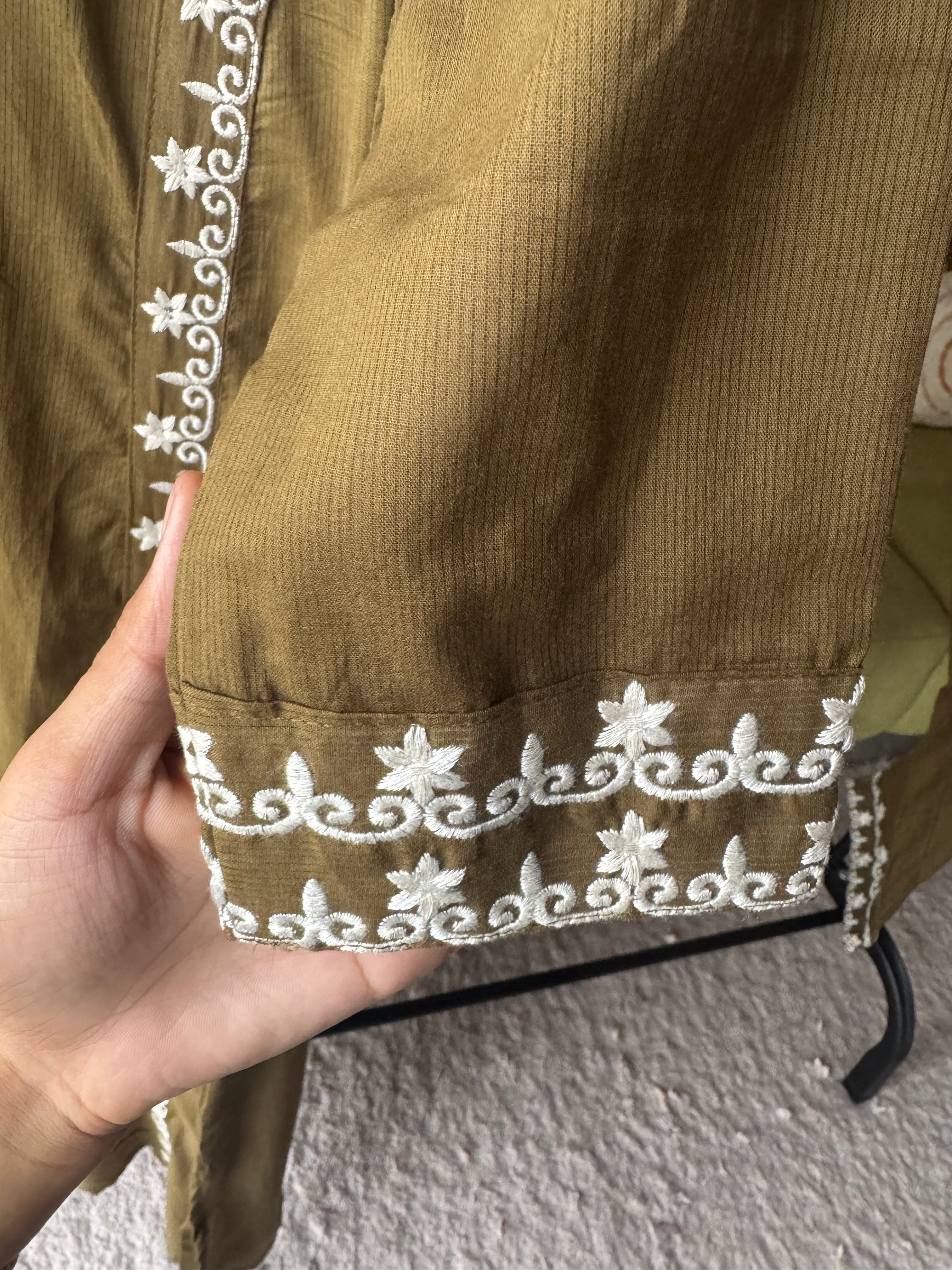 Smital Embroided Side Cut Dress