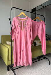 Shilpa Embroided Mul Chanderi Dress