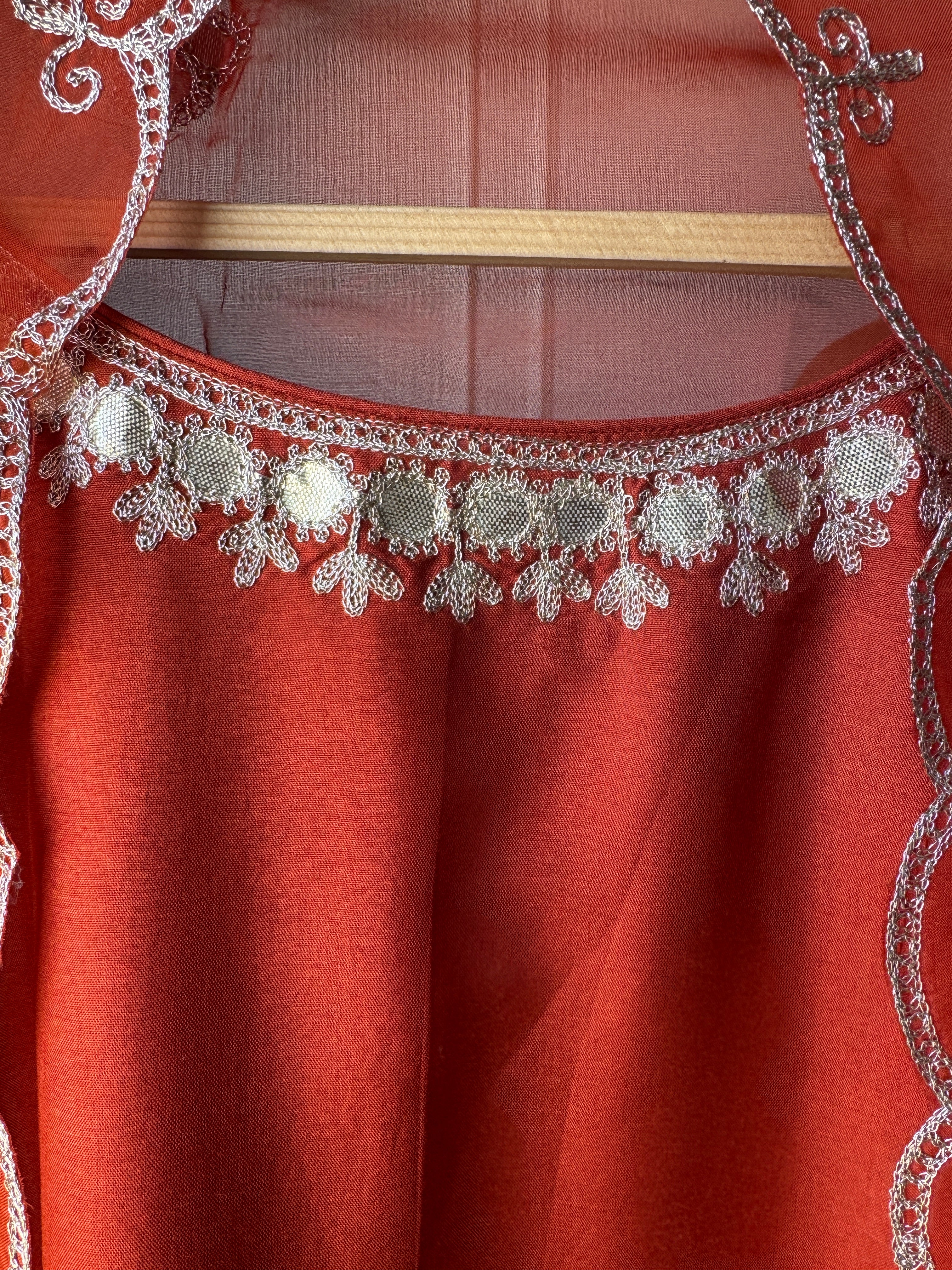 Aisha halter neck short kurta with pants