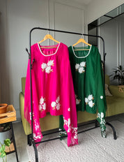 Aaina Short Kurti With Plazzo And Dupatta Dress