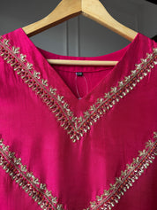 Anshika Dola Silk Handwork Coord Set