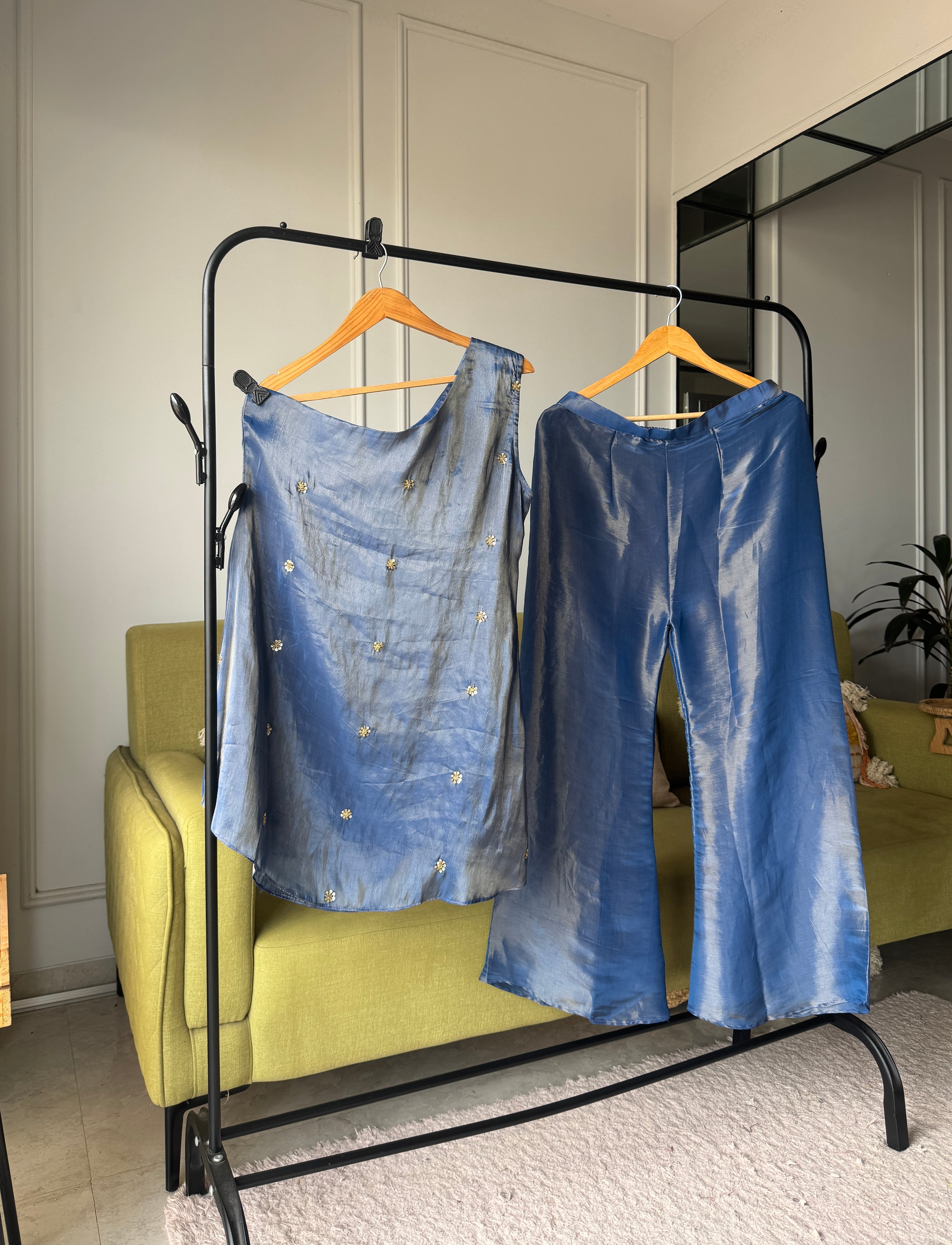 Bhawna One Shoulder Handwork Set