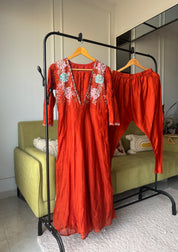 Dipali Mul Chanderi Embroided Dress