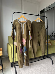 Megha Mul Chanderi Embroided Dress(Make to Order 12 days)