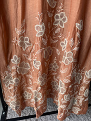 Gourika Embroided Mul Chanderi Dress