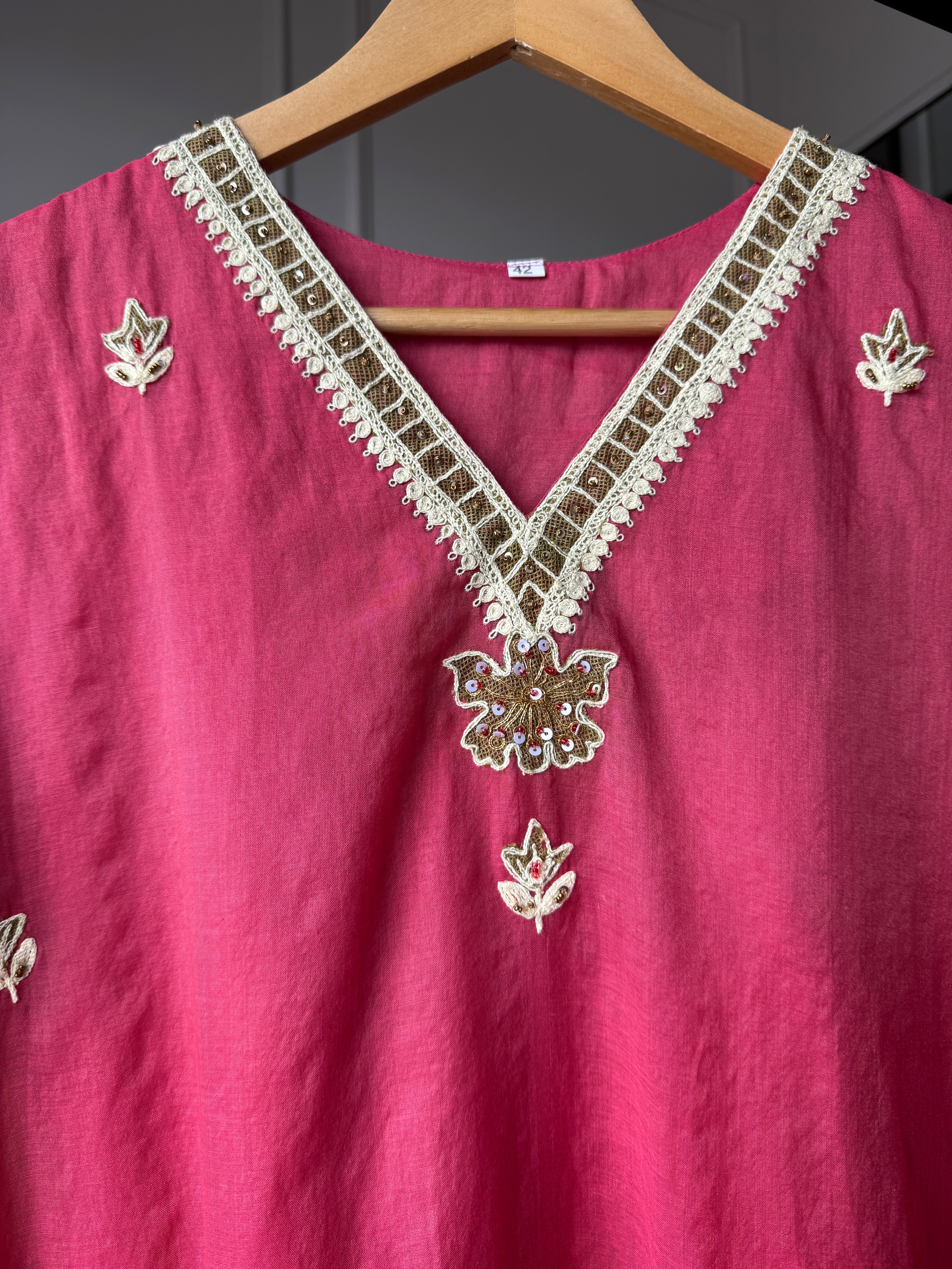 Swati Mul Chanderi Farshi Pants Dress