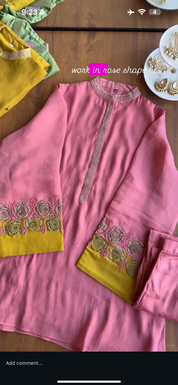 Siddhi Kard Dana Work Mul Chanderi Coord Set