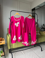 Aaina Short Kurti With Plazzo And Dupatta Dress