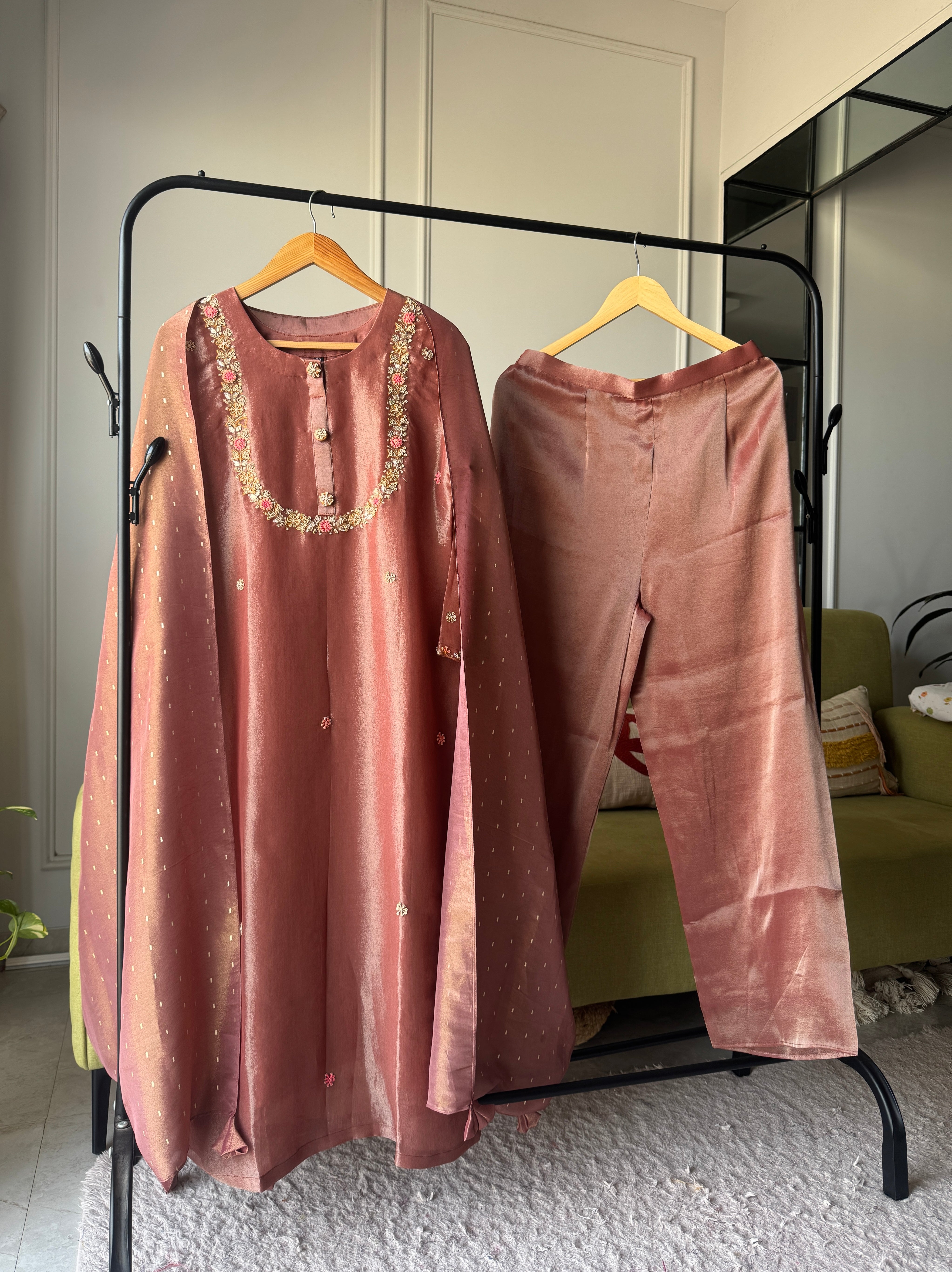 Sakshi tissue silk dress