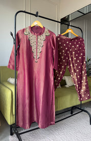 Sita Shimmer Tissue Handwork Dress