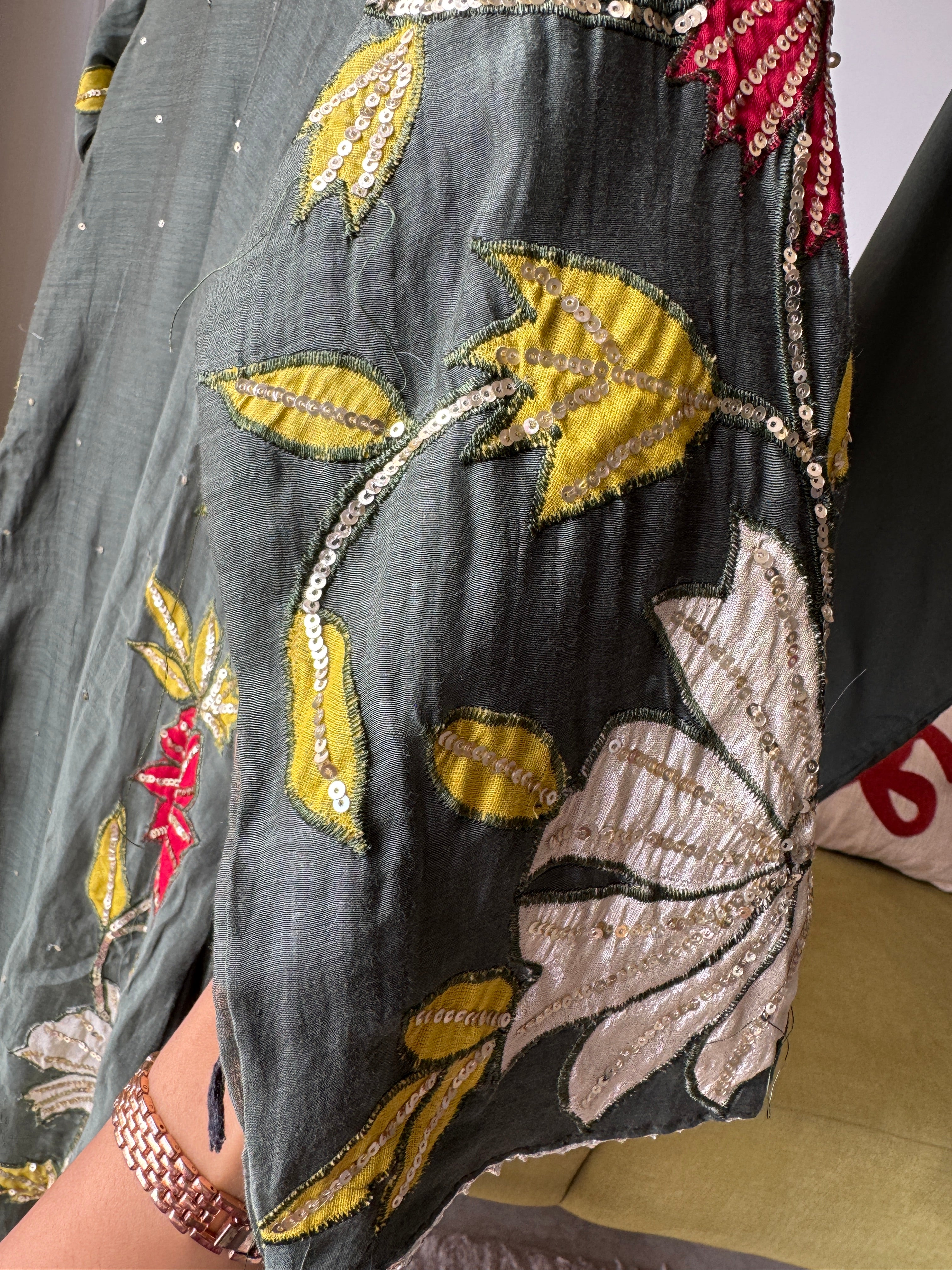 Bhavana Mul Chanderi Patchwork Dress