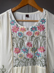 Jhansi Flower Embroided Dress