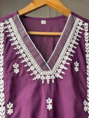 Jhalak Embroided Kurti With Pockets And Pants
