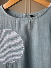 Anika Pastel Blue Embroidered Coord Set