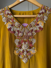 Veera glazed silk dress