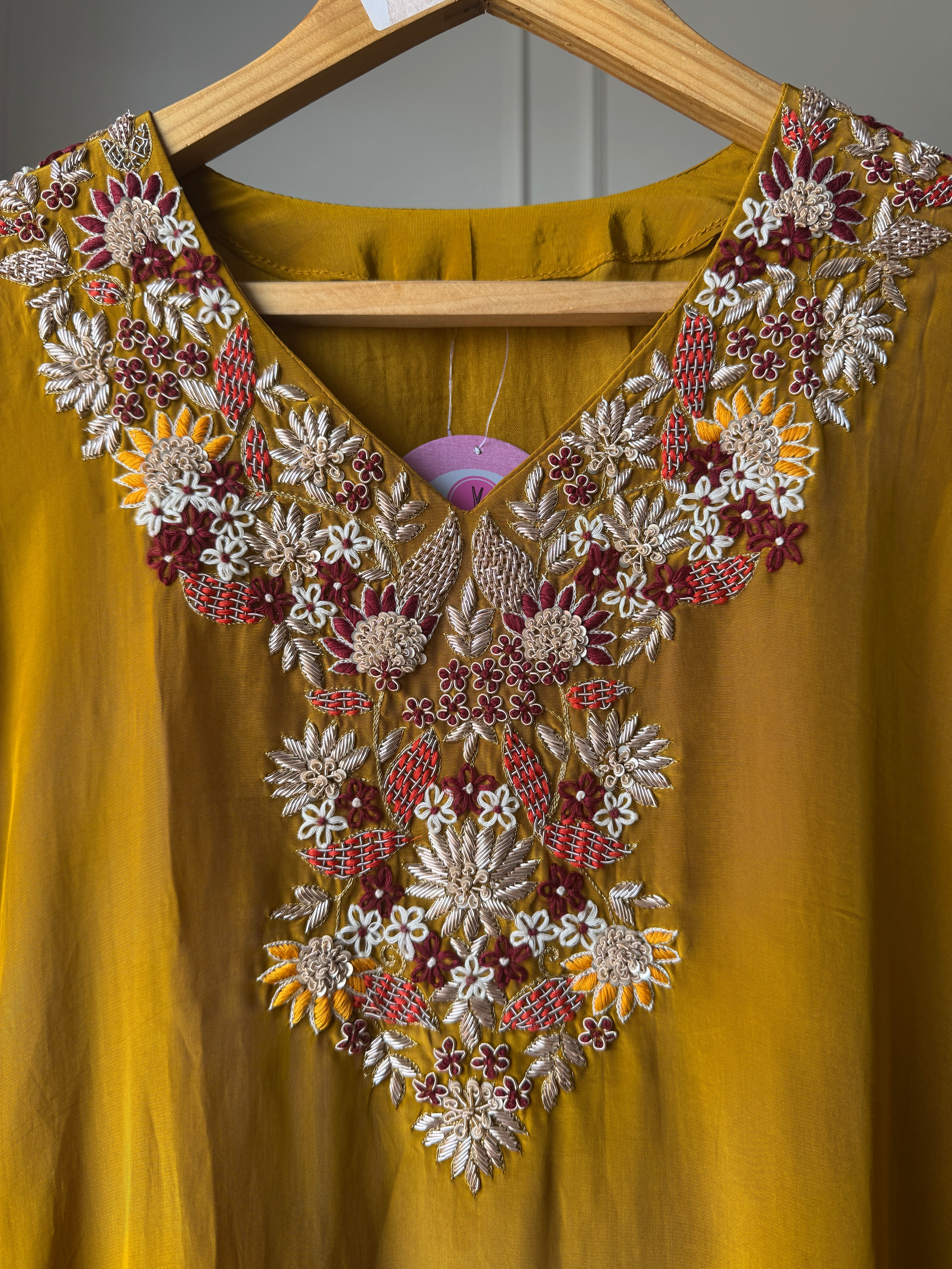 Veera glazed silk dress