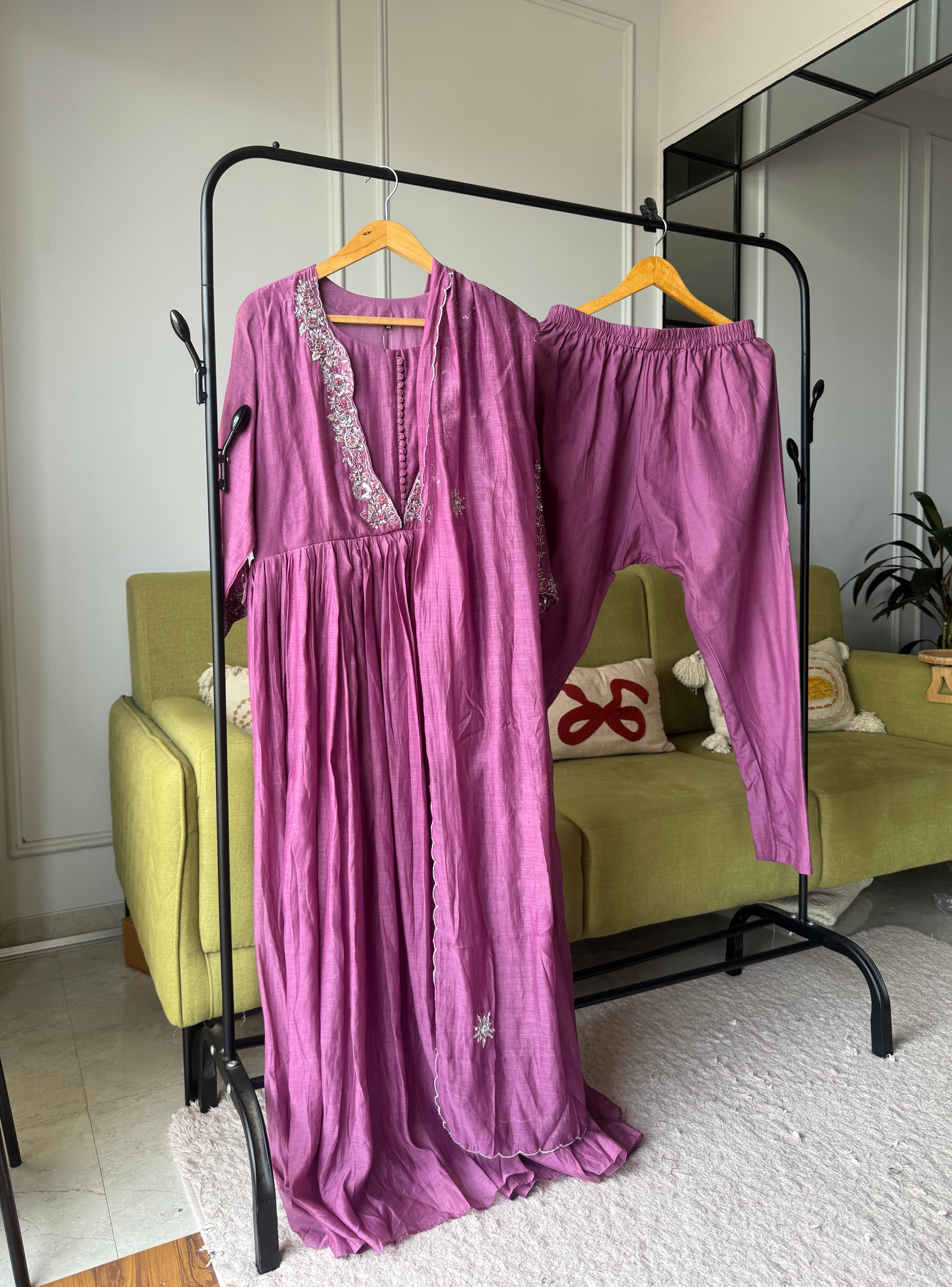 Pralambika Designer neck anarkali dress