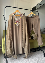 Veera glazed silk dress