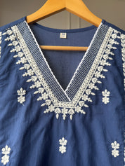 Jhalak Embroided Kurti With Pockets And Pants