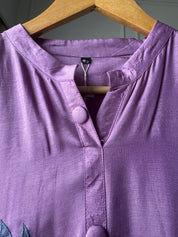 Floral Cutwork Suit Set (611)