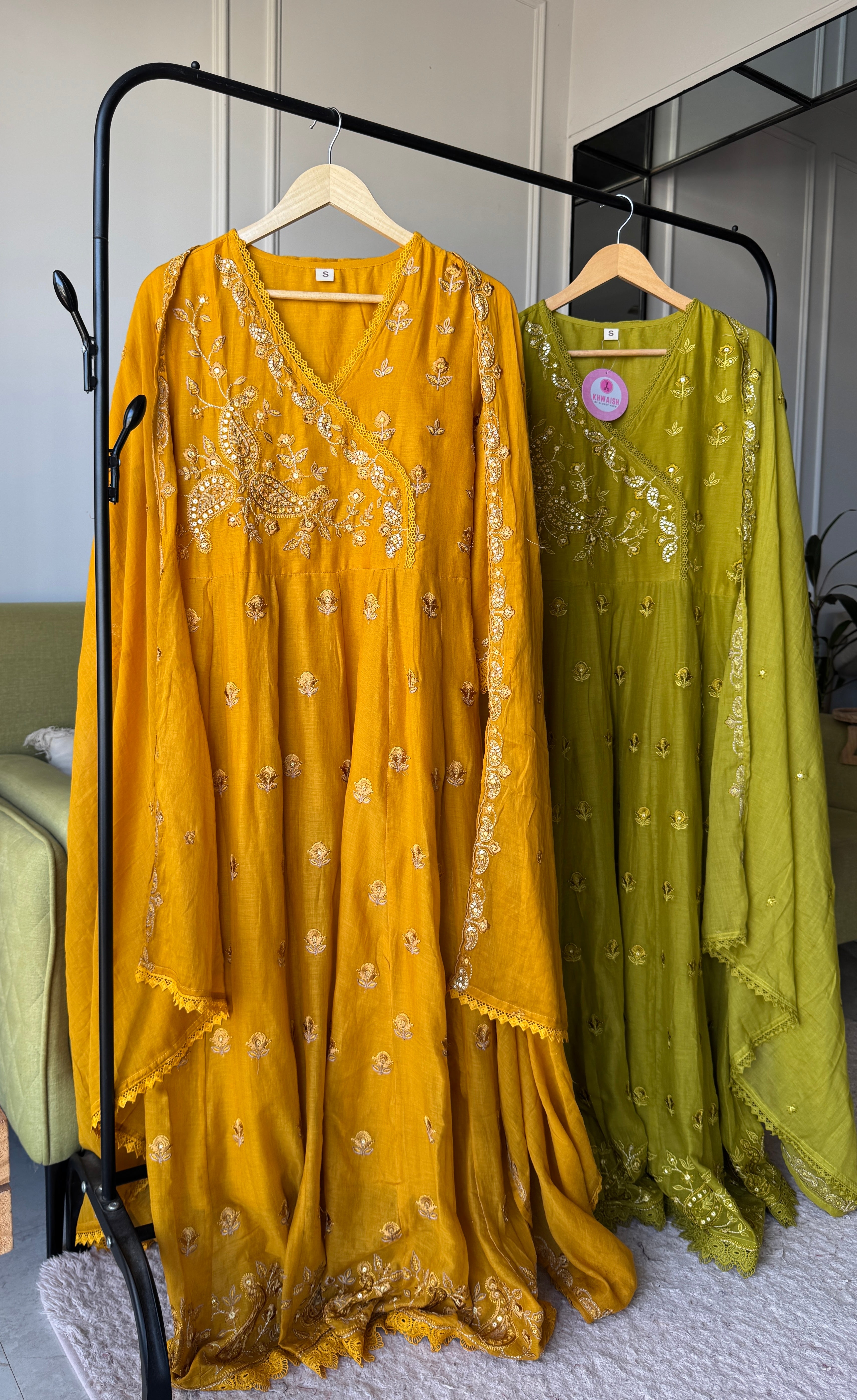 Alka Embroided Cotton Dress