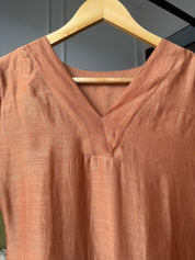 Purvi Embroided Mul Chanderi Dress