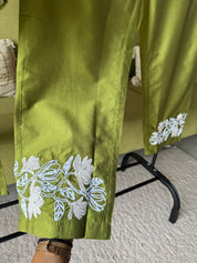 Palak Viscose Chanderi Coord Set