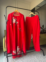 Sampada tissue applique dress (Make to Order)